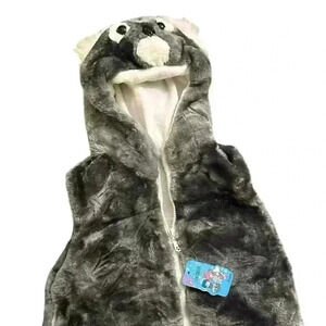 Kids Koala Bear Zip-Up Vest with Hoodie | Unisex |‎ Size 5-8 yrs old. Comfy!